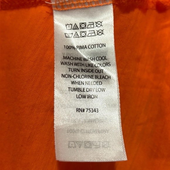 NWOT, Cynthia Rowley, Pima Cotton T-shirt, Large, Orange - Picture 7 of 8